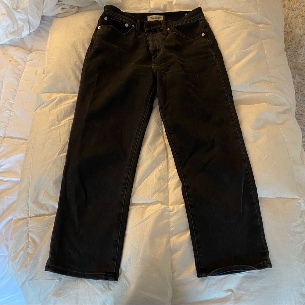 Black Cropped Madewell Jeans